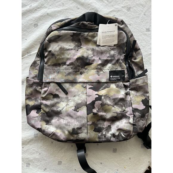 Lululemon Backpack New With Tags Camo Everyday Backpack 2.0 - Picture 1 of 10